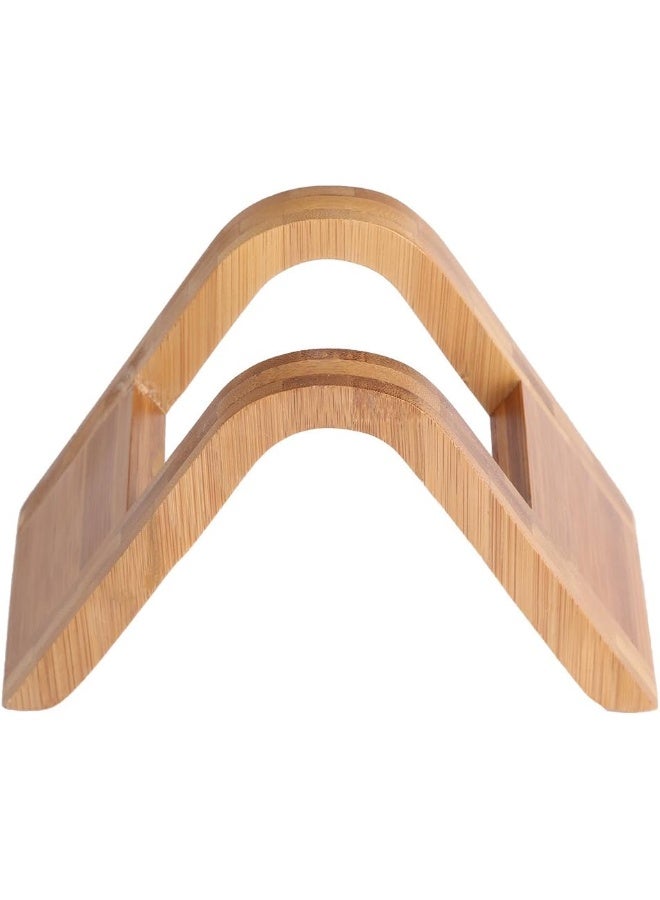 Hakeeta coffee filter holder of Bamboo, can hold 100pcs cone filters of 4-Sizes, for Home/Office/Cafe/Hotel, Coffee Paper Storage Rack - Image 3